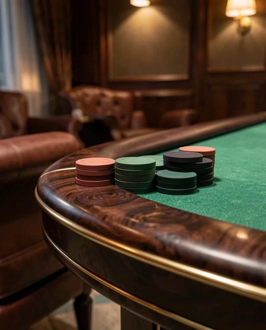Exclusieve pokertafel in de Rivelanos Lounge